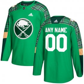 Wholesale Cheap Men\'s Adidas Buffalo Sabres Personalized Green St. Patrick\'s Day Custom Practice NHL Jersey
