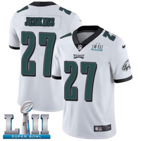 Wholesale Cheap Nike Eagles #27 Malcolm Jenkins White Super Bowl LII Youth Stitched NFL Vapor Untouchable Limited Jersey