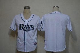Wholesale Cheap Rays Blank White Cool Base Stitched MLB Jersey