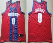 Wholesale Cheap Men's Detroit Pistons #0 Andre Drummond NEW Red 2020 City Edition NBA Swingman Jersey