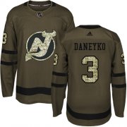 Wholesale Cheap Adidas Devils #3 Ken Daneyko Green Salute to Service Stitched NHL Jersey
