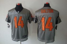 Wholesale Cheap Nike Bengals #14 Andy Dalton Grey Shadow Men\'s Stitched NFL Elite Jersey