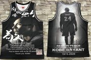 Wholesale Cheap Men's Los Angeles Lakers #24 Kobe Bryant Black Retired CommemorativeSwingman Jersey