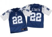 Wholesale Cheap Nike Cowboys #22 Emmitt Smith Navy Blue/White Throwback Men's Stitched NFL Elite Jersey