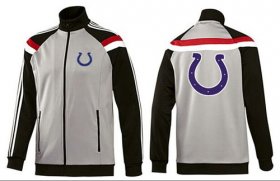 Wholesale Cheap NFL Indianapolis Colts Team Logo Jacket Grey