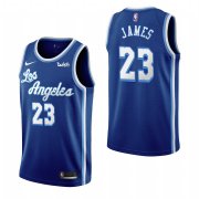 Wholesale Cheap Los Angeles Lakers #23 Lebron James Blue 2019-20 Classic Edition Stitched NBA Jersey