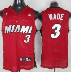 Wholesale Cheap Miami Heat #3 Dwyane Wade Red Swingman Jersey