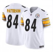 Cheap Men's Pittsburgh Steelers #84 Cordarrelle Patterson White 2024 F.U.S.E Vapor Untouchable Limited Football Stitched Jersey
