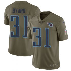 Wholesale Cheap Nike Titans #31 Kevin Byard Olive Men\'s Stitched NFL Limited 2017 Salute To Service Jersey