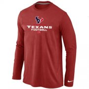 Wholesale Cheap Nike Houston Texans Critical Victory Long Sleeve T-Shirt Red