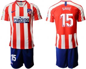 Wholesale Cheap Atletico Madrid #15 Savic Home Soccer Club Jersey