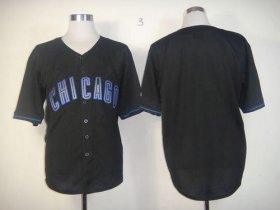Wholesale Cheap Cubs Blank Black Fashion Stitched MLB Jersey