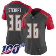 Wholesale Cheap Nike Buccaneers #36 M.J. Stewart Gray Women's Stitched NFL Limited Inverted Legend 100th Season Jersey