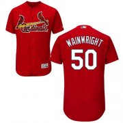 Wholesale Cheap Cardinals #50 Adam Wainwright Red Flexbase Authentic Collection Stitched MLB Jersey