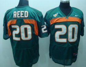 Wholesale Cheap Miami Hurricanes #20 Reed Green Jersey