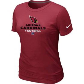 Wholesale Cheap Women\'s Nike Arizona Cardinals Critical Victory NFL T-Shirt Red