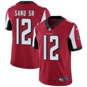 Wholesale Cheap Nike Falcons #12 Mohamed Sanu Sr Red Team Color Men's Stitched NFL Vapor Untouchable Limited Jersey
