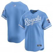 Cheap Men's Kansas City Royals Blank Light Blue 2024 Alternate Limited Stitched Baseball Jersey