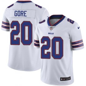 Wholesale Cheap Nike Bills #20 Frank Gore White Men\'s Stitched NFL Vapor Untouchable Limited Jersey