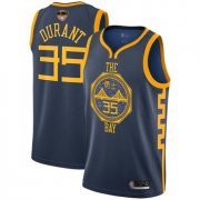 Wholesale Cheap Warriors #35 Kevin Durant Navy 2019 Finals Bound Basketball Swingman City Edition 2018-19 Jersey