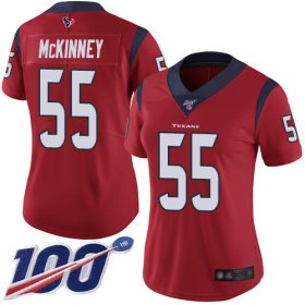 Wholesale Cheap Nike Texans #55 Benardrick McKinney Red Alternate Women\'s Stitched NFL 100th Season Vapor Limited Jersey