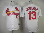Wholesale Cheap Cardinals #13 Matt Carpenter White Cool Base Stitched MLB Jersey