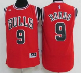 Wholesale Cheap Men\'s Chicago Bulls #9 Rajon Rondo Red Revolution 30 Swingman Adidas Basketball Jersey