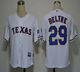 Wholesale Cheap Rangers #29 Adrian Beltre White Cool Base Stitched MLB Jersey