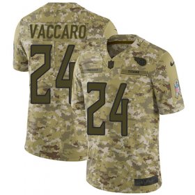 Wholesale Cheap Nike Titans #24 Kenny Vaccaro Camo Men\'s Stitched NFL Limited 2018 Salute To Service Jersey