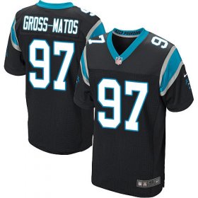 Wholesale Cheap Nike Panthers #97 Yetur Gross-Matos Black Team Color Men\'s Stitched NFL Vapor Untouchable Elite Jersey
