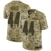 Wholesale Cheap Nike Chargers #44 Kyzir White Camo Men's Stitched NFL Limited 2018 Salute To Service Jersey