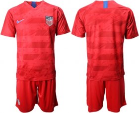 Wholesale Cheap USA Blank Away Soccer Country Jersey