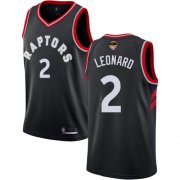Wholesale Cheap Raptors #2 Kawhi Leonard Black 2019 Finals Bound Basketball Swingman Statement Edition Jersey