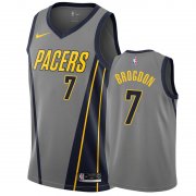 Wholesale Cheap Nike Pacers #7 Malcolm Brogdon Gray City Edition Men's NBA Jersey