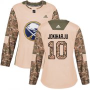 Wholesale Cheap Adidas Sabres #10 Henri Jokiharju Camo Authentic 2017 Veterans Day Women's Stitched NHL Jersey