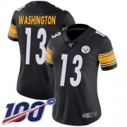 Wholesale Cheap Nike Steelers #13 James Washington Black Team Color Women's Stitched NFL 100th Season Vapor Limited Jersey