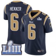Wholesale Cheap Nike Rams #6 Johnny Hekker Navy Blue Team Color Super Bowl LIII Bound Men's Stitched NFL Vapor Untouchable Limited Jersey