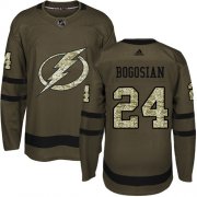 Cheap Adidas Lightning #24 Zach Bogosian Green Salute to Service Stitched NHL Jersey