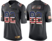 Wholesale Cheap Nike Cowboys #82 Jason Witten Black Men's Stitched NFL Limited USA Flag Salute To Service Jersey