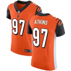 Wholesale Cheap Nike Bengals #97 Geno Atkins Orange Alternate Men\'s Stitched NFL Vapor Untouchable Elite Jersey