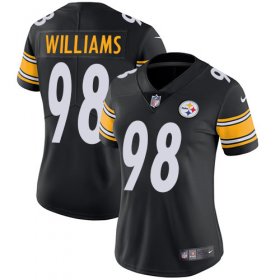Wholesale Cheap Nike Steelers #98 Vince Williams Black Team Color Women\'s Stitched NFL Vapor Untouchable Limited Jersey