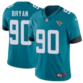 Wholesale Cheap Nike Jaguars #90 Taven Bryan Teal Green Alternate Men\'s Stitched NFL Vapor Untouchable Limited Jersey