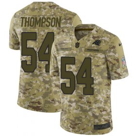 Wholesale Cheap Nike Panthers #54 Shaq Thompson Camo Men\'s Stitched NFL Limited 2018 Salute To Service Jersey