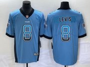 Wholesale Cheap Men's Tennessee Titans #8 Will Levis Blue Drift Fashion Color Rush Limited Stitched Jersey