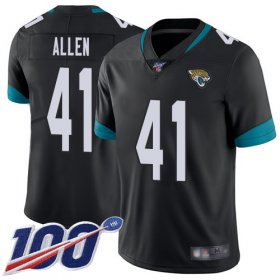 Wholesale Cheap Nike Jaguars #41 Josh Allen Black Team Color Men\'s Stitched NFL 100th Season Vapor Limited Jersey
