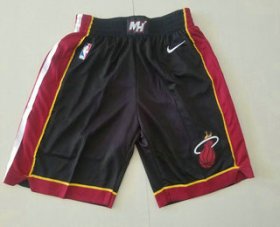 Wholesale Cheap Men\'s Miami Heat Black 2019 Nike Swingman Stitched NBA Shorts