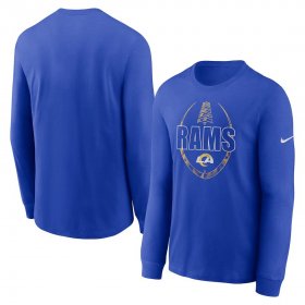 Wholesale Cheap Los Angeles Rams Nike Icon Legend Performance Long Sleeve T-Shirt Royal