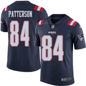 Wholesale Cheap Nike Patriots #84 Cordarrelle Patterson Navy Blue Men\'s Stitched NFL Limited Rush Jersey