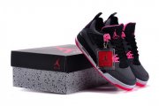 Wholesale Cheap Air Jordan 4 GS HYPER PINK Shoes Black/pink-white