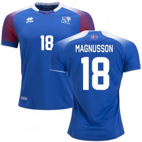 Wholesale Cheap Iceland #18 Magnusson Home Soccer Country Jersey